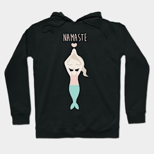 Namaste Yoga Mermaid Lady with Peace in Mind Hoodie